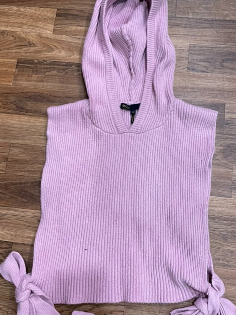Pink Sweater Hoodie vest
